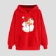thumbnail image 2 of WILLBEST Sudadera Deportiva para Mujer Sudadera Navideña con Capucha Sudadera Informal de Manga Larga con Estampado Navideño Chica​​, 2 of 5