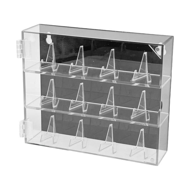 Caja de almacenamiento de exhibición de anillos de acrílico transparente, caja de exhibición de anillos de , caja organizadora de anillos de