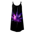 thumbnail image 5 of IROINNID Sundress For Women Sleeveless Round Neckline Boho Floral Dress Summer Tshirt Beach Mini Dresses Regular Print Dress, 5 of 6