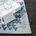 thumbnail image 5 of SAFAVIEH Sunrise Wade Geometric Reversible Indoor/Outdoor Area Rug, Grey/Blue Ivory, 8' x 10', 5 of 9