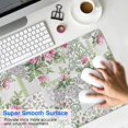 thumbnail image 4 of Long Mouse Pads for Desk,Pioneer Flower Floral Print Pattern Desk Mats on Top Of Desks, Desk Mouse Pad Extra Large with 3mm Non-Slip Base and Stitched Edge for Gaming,Office,Work,Home 35.4"x15.7", 4 of 6