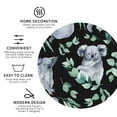 thumbnail image 4 of Pofeuu Cartoon Koala Bear Print Leather Coasters Set of 6, Round Cups Mugs Mat Pad for Home Kitchen Heat Resistant Drink Coasters,Round Shape, 4 of 7