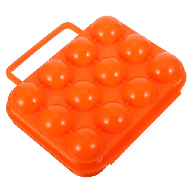 unbranded Soporte Plástico Para Huevos Resistente Con Asa Ideal Para Viajes Y Refrigerador