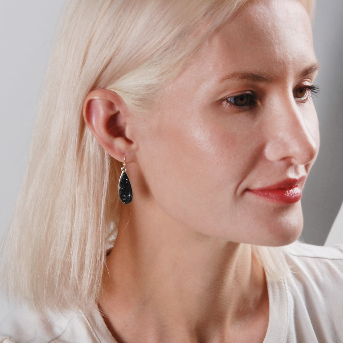 Black Dangle Earrings For Women - Statement Drop Earrings, Y2K Chandelier Style, With Imitation Diamonds, Alloy Metal, Sparkly Evening Jewelry