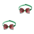 thumbnail image 1 of Billuyoard pajarita cuello Collar mascotas correas accesorios de aseo decoraciones hebilla cinta regalos cachorro Navidad tipo 5 2piezas Billuyoard CBP256257, 1 of 6