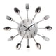 thumbnail image 3 of Reloj de pared decorativo perfecl Acero inoxidable Plateado, 3 of 8