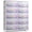 Tie-Dye Purple, variant on PINDEE Kids Dresser with 10 Drawers - Storage Unit Organizer Chest for Clothes - Bedroom, Kids Room, Nursery, & Closet - Steel Frame, Wood Top & Handles, and Easy Pull Fabric Bins,Tie-Dye Purple