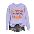 thumbnail image 2 of Maplenight Sweatshirt for Women Crew Neck Pullover Thanksgiving Pumpkin Graphic Long Sleeve Womens Tops, 2 of 5