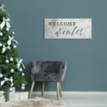 thumbnail image 2 of Stupell Industries Welcome Winter Phrase Geometric Snowflake Pattern Holiday Painting Gallery Wrapped Canvas Art Print Wall Art, 13 x 30, 2 of 6