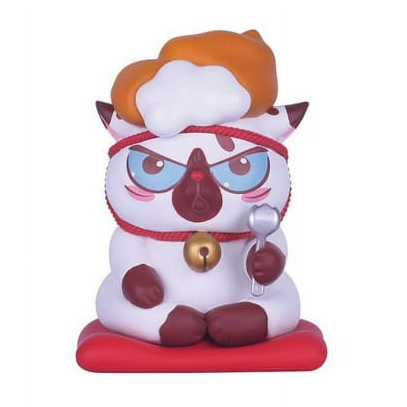 52Toys Food on Head Dessert Series Vinyl Figure - Cat with Cream Puff
