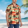 thumbnail image 5 of Goofa Colorful Hawaii Palms Hawaiian Shirt for Men, Unisex Summer Beach Casual Short Sleeve Button Down Shirts,Aloha Tropical Floral print shirt-Medium, 5 of 9
