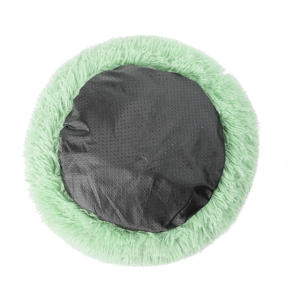 Round Plush Pet Bed for Dogs & Cats,Fluffy Soft Warm Calming Dog Bed Sleeping Kennel Nest,31.5 x 31.5 x 8"