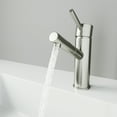 thumbnail image 4 of VIGO Noma Single Handle Single-Hole Bathroom Faucet Set with Deck Plate in Brushed Nickel, 4 of 5