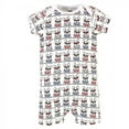 thumbnail image 3 of Hudson Baby Infant Boy Cotton Rompers, French Dog 2-Pack, 0-3 Months, 3 of 4