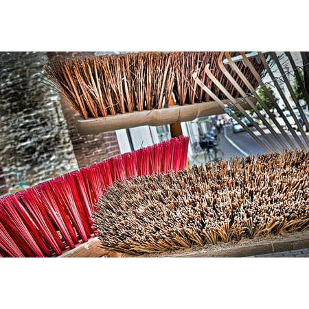 Print Design Faceplate LAMINATED POSTER Garden Tools Work Faceplate Tool Broom Computing Poster Print 24 x 36 ()