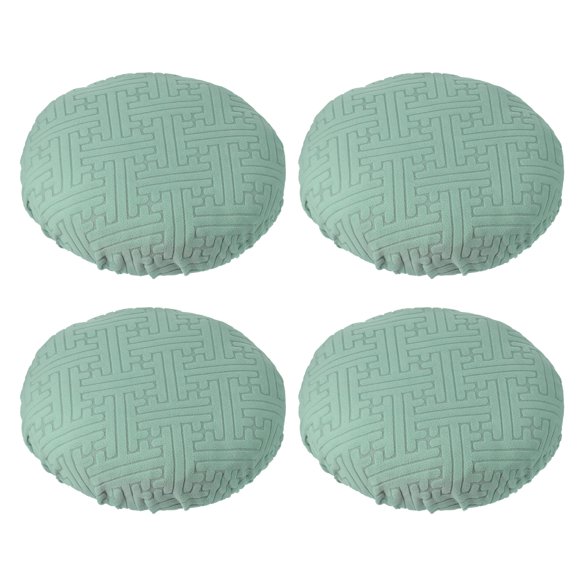 Uxcell Stool Covers Round Elastic Bar Stool Covers Washable Stool Cushion Slipcover Green 14"-18"
