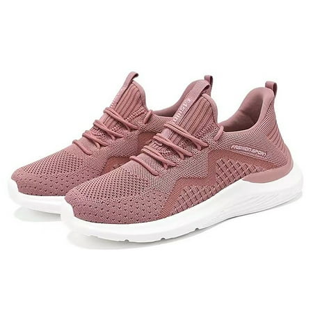 XDDST Womens Flats Comfortable Dressy Foreign Trade New Flying Weaving Mesh Breathable Women s Shoes Round Head Low Top Soft Bottom Breathable Sneakers