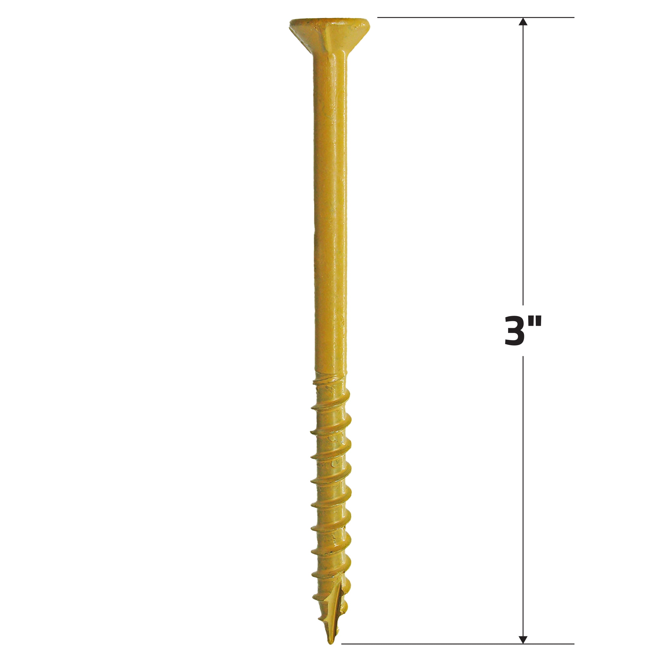 (2 pack) Grip-Rite PrimeGuard Plus #9 x 3 in. Tan Wood to Wood Deck Screw 1lb.