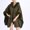 004 Green, variant on Womens Faux Fur Cloak Coat Cape Poncho Coat Lapel Fur Collar Poncho Coat Warm Poncho with Buckle Neckline