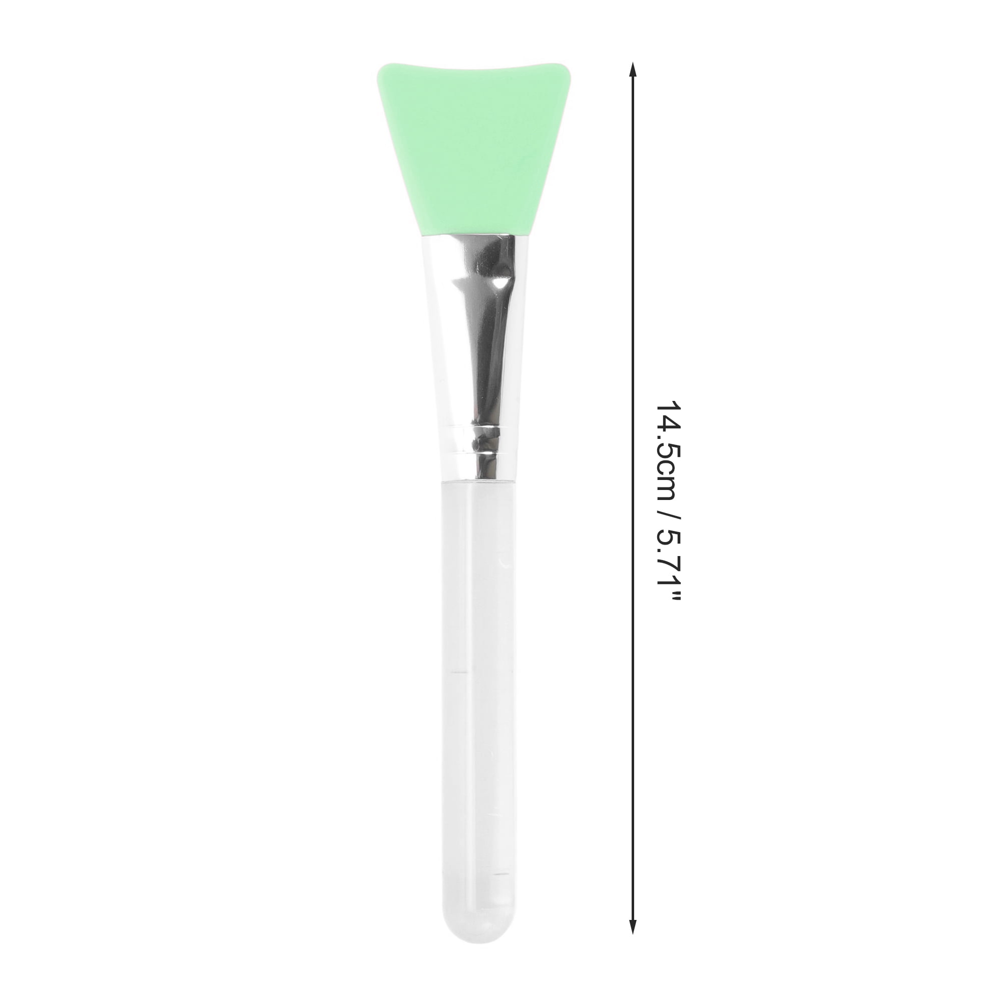 Unique Bargains Durable Flat Head Facial Mask Brush 1 Pc Green