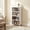 4 Tiers White, variant on 3-Tier Bookcase with Adjustable Shelves，27.56"W x 11.83"D x 40.16"H Floor Standing Open Bookshelf with Wood Legs for Home Office, Living Room, and Bedroom Storage,Black