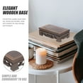 thumbnail image 4 of Eease Wood Retro Style Vase Stand Small Wooden Carving Antique Display Rack Home Supply, 4 of 10