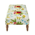 thumbnail image 5 of The Pioneer Woman Vintage Floral Fabric Rectangular Ottoman, White, 5 of 7