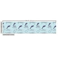 thumbnail image 3 of Ambesonne Nautical Fabric by the Yard Upholstery, Waves Dolphins Starfish, 10 Yards, Pale Blue Pale Blue, 3 of 5