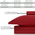 thumbnail image 3 of Southshore Fine Living, Inc. Premium Collection Oversized King Duvet Cover Set, Chili Pepper, 3 of 9