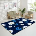 thumbnail image 4 of Coolnut Area Rug 60x39 inch, White Daisies and Blue Cornflowers Nursery Rug Floor Mat Kids Playing Mat for Living Room Bedroom, 4 of 6