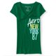 thumbnail image 1 of Camiseta gráfica Aeropostale para mujer Stacked New York 87 verde grande, 1 of 2