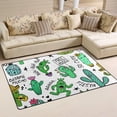 thumbnail image 2 of Coolnut Lightweight Soft Area Rugs 60 x 39 inch (5'x 3'3"), Colorful Cactus and Succulent Floor Mat for Kids Playing Room Hardwood Floor Living Room Nursery Rugs, 2 of 6