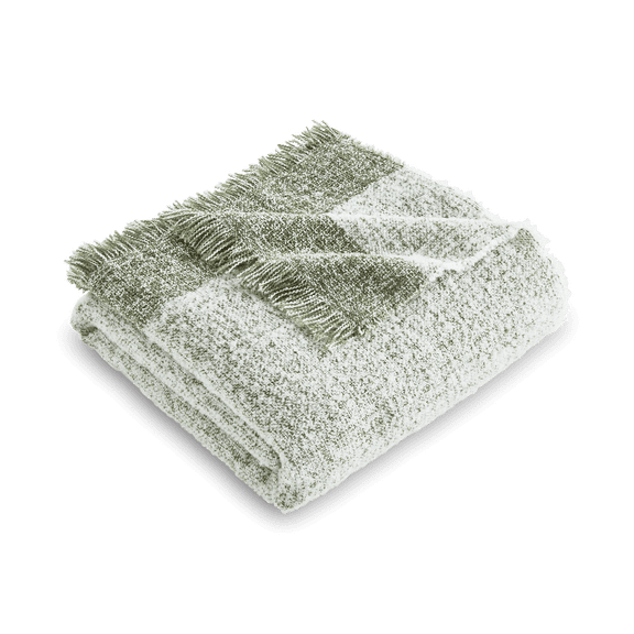 Mainstays Melange Throw Blanket, Bay Leaf, 50 in x 72 in