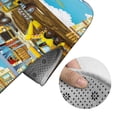thumbnail image 5 of Yiaed Different Construction Site Vehicles Print Bathroom Mat Set 2 Pieces Mat Anti-Skid Pad Ultra Soft and Absorbent Bathroom Bath Mat Contour Bath Rugs for Toilet Base, 5 of 6