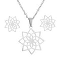 thumbnail image 1 of Ensemble de Pendentif Mode pour Femmes Boucles d'Oreilles Collier Clavicule Coloré Boucles d'Oreilles Exquises, 1 of 8