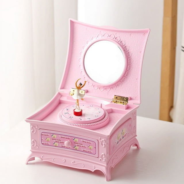 Mistaha Creative Dressing Table Ballet Girl Spinning Music Box Clockwork Octave Box Valentine's Day Birthday