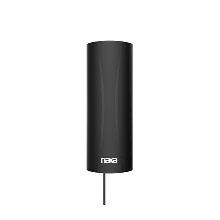 Naxa Electronics NAA-352 High Powered Digital Amplified Slim Antenna with 360-Degree Motorized Rotation Suitable for HDTV and ATSC Digital Television Black
