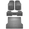 thumbnail image 1 of Fh Group Juego Completo De Alfombrillas De Vinilo Antideslizantes, Recortables Y Resistentes Al Clima, Ajuste Universal Para Coches, Camiones Y Suv (Gris) F11306 + F16400, 1 of 5