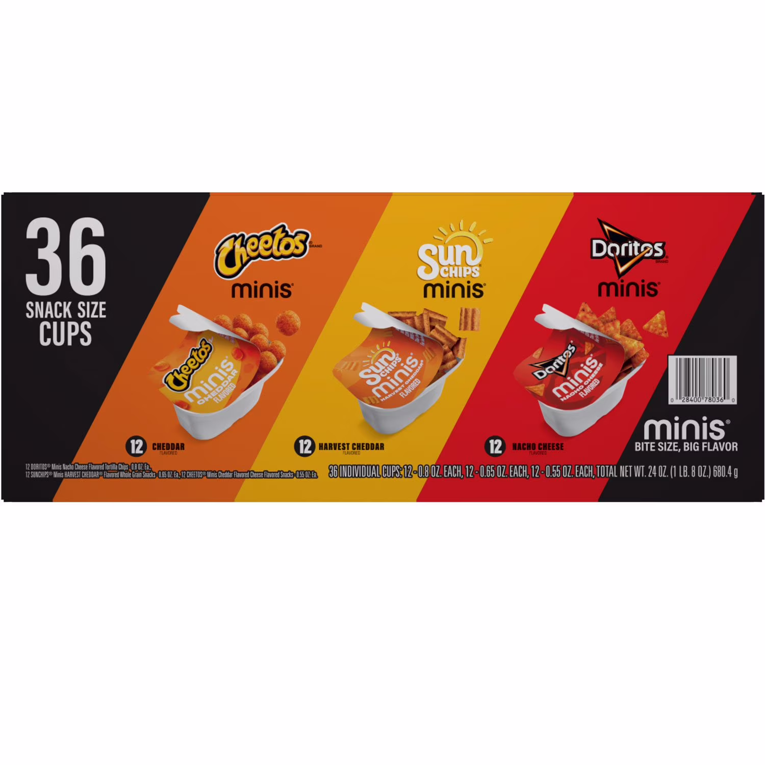 Frito Lay Snacks Minis Variety Pack 24 Oz, 36 Count