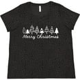 thumbnail image 3 of Inktastic Merry Christmas with Trees Women's Plus Size T-Shirt, 3 of 5