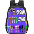 thumbnail image 1 of Rhythm box backpack Sprunki 16 inch double layer backpack large capacity student children's school bag hot sale, 1 of 1