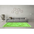 thumbnail image 3 of Ahgly Company Indoor Round Abstract Green Modern Area Rugs, 6' Round, 3 of 4