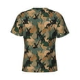 thumbnail image 6 of Vsdgher Camouflage Rabbit Print Men's Dry Fit Mesh Athletic Shirts Moisture Wicking Tennis T-Shirt Tops, 6 of 9