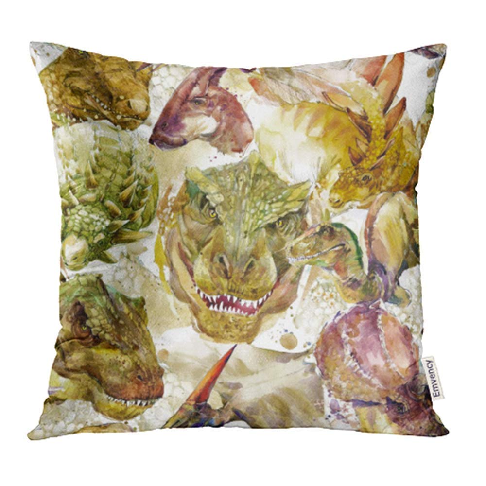 ARHOME Cartoon Dinosaurs Prehistoric Animals Watercolor Silhouette