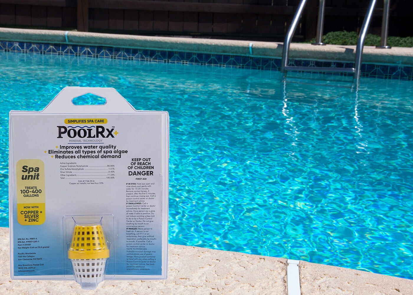 PoolRx Spa Plus Mineral Cartridge Help Eliminate Algae (Various