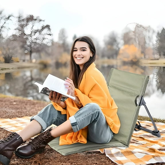 Beach Chair, Portable Camping Chairs for Adults, Folding Outdoor Chairs with Storage Bag, Lightweight Lawn Chair Collapsible Travel Essentials Beach Vacation Essentials Birthday Gifts