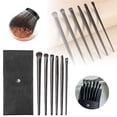 thumbnail image 2 of Set de pinceles para maquillaje de ojos - Pinceles de fibra sintética suave para sombras de ojos, delineador de ojos y cejas - Portátil para uso diario y profesional (6 piezas), 2 of 8