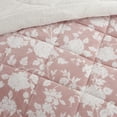 thumbnail image 2 of CEDAR COURT Lofty Plush Bedding Collection Floral Polyester Bedding Set, King, Pink/White, 3-Pieces, 2 of 3