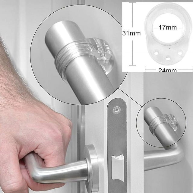 Topes de puerta, 8 piezas de goma para puerta, tope de puerta de silicona, tope de manija de puerta, parachoques de puerta, protector de pared, tope de puerta, manija anti-puerta