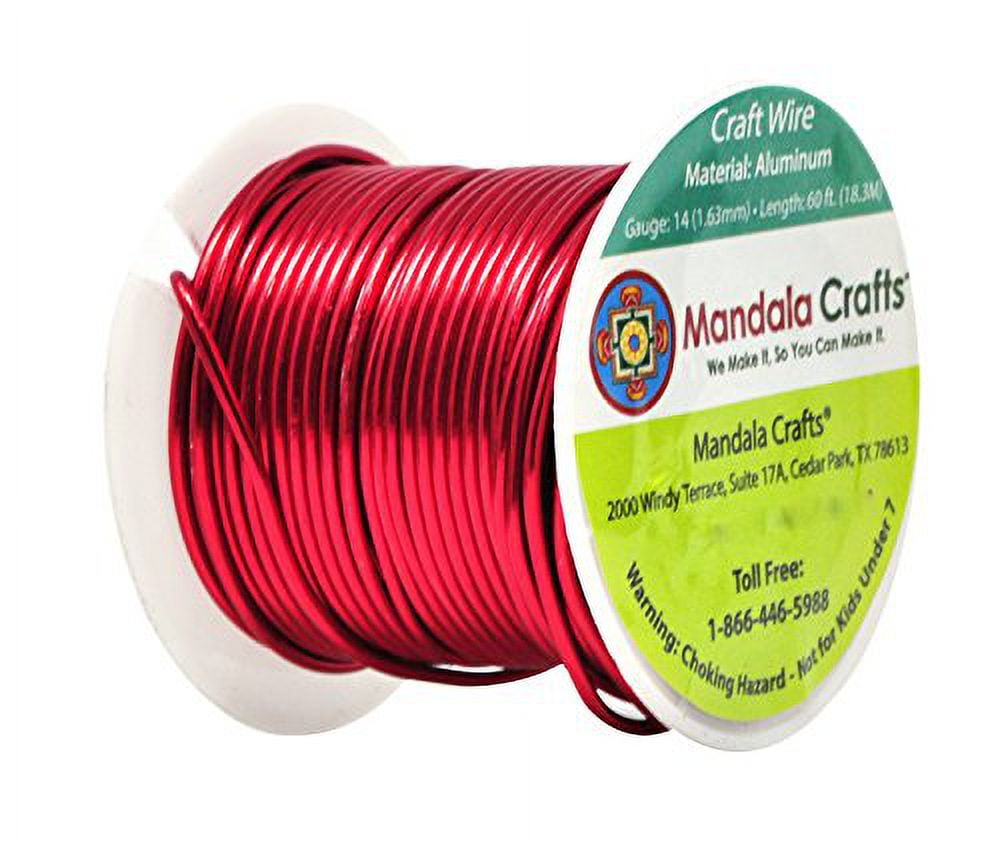 Copper Craft Wire, Parawire 18ga Burgundy Enameled 50' Roll